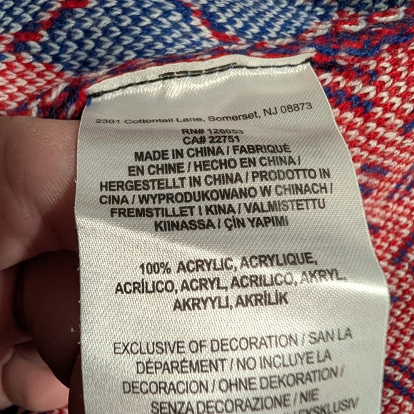 NY Giants NFL Blue & Red Ugly Christmas Sweater L - Picture 10 of 10